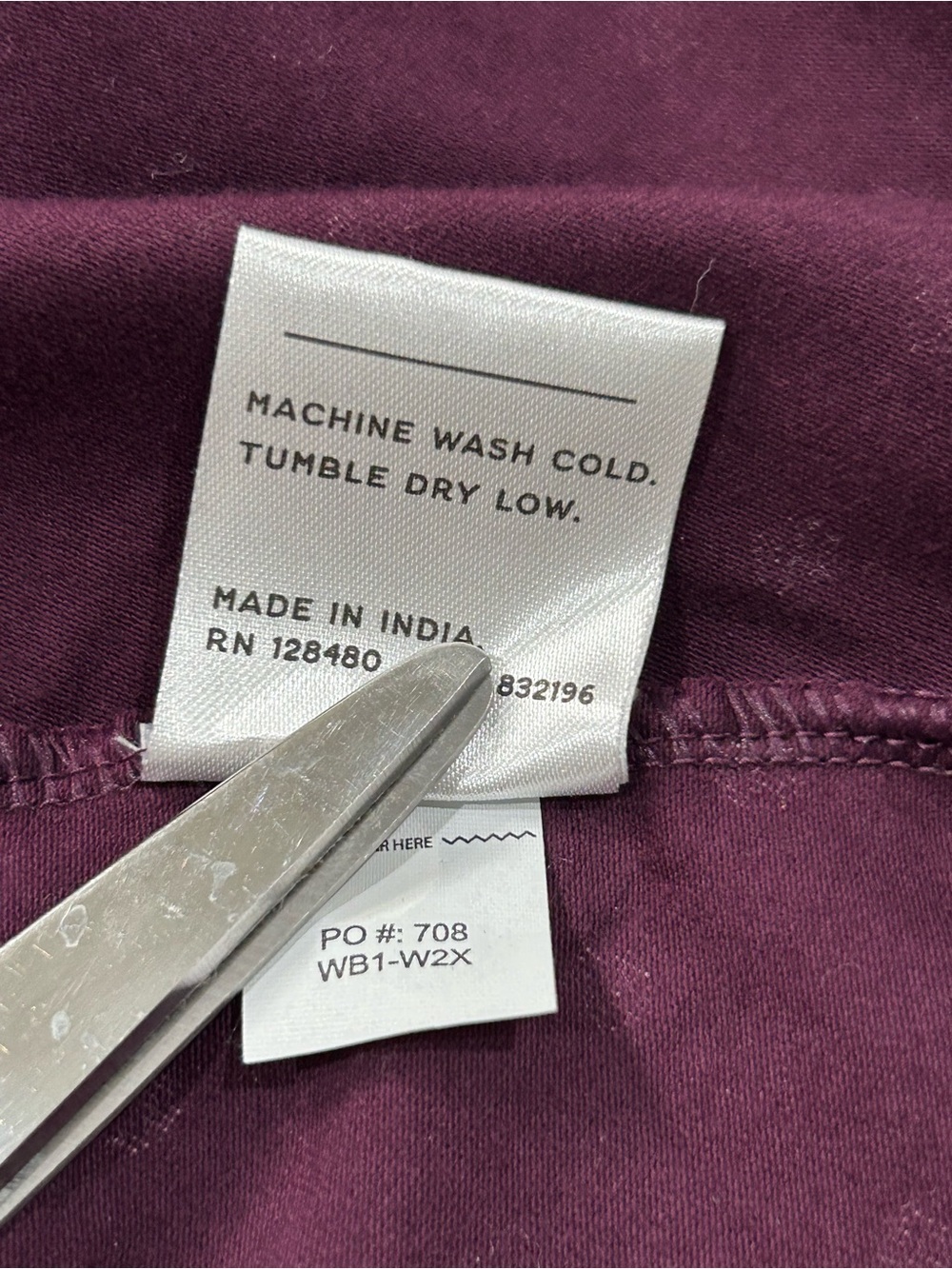 Pact Organic Fit & Flare Maxi Dress NWOT Sz S Purple White Polka Dots Cotton - Picture 14 of 16